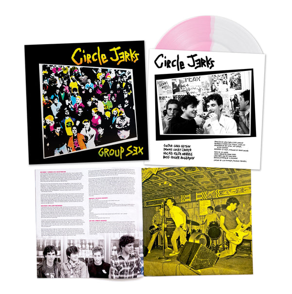 Circle Jerks Group Sex Pink/White Split Vinyl LP - Trust