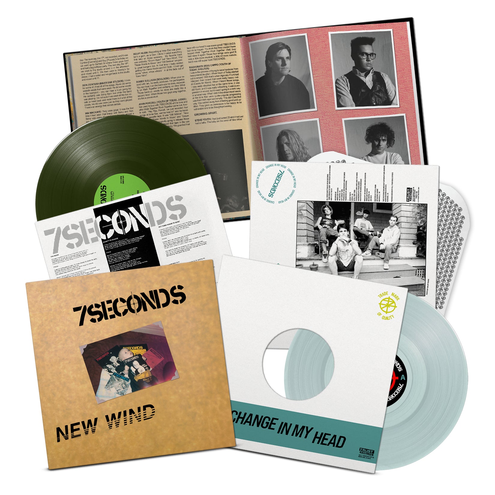 7 Seconds - New Wind / Change In My Head Seaweed Green 2-LP