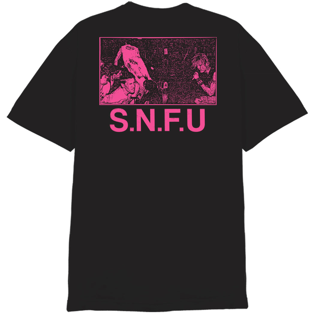T-shirt SNAFU Brain Matter, Tour De Concert, Design Mindblowing, Coton Noir, Taille M (occasion)