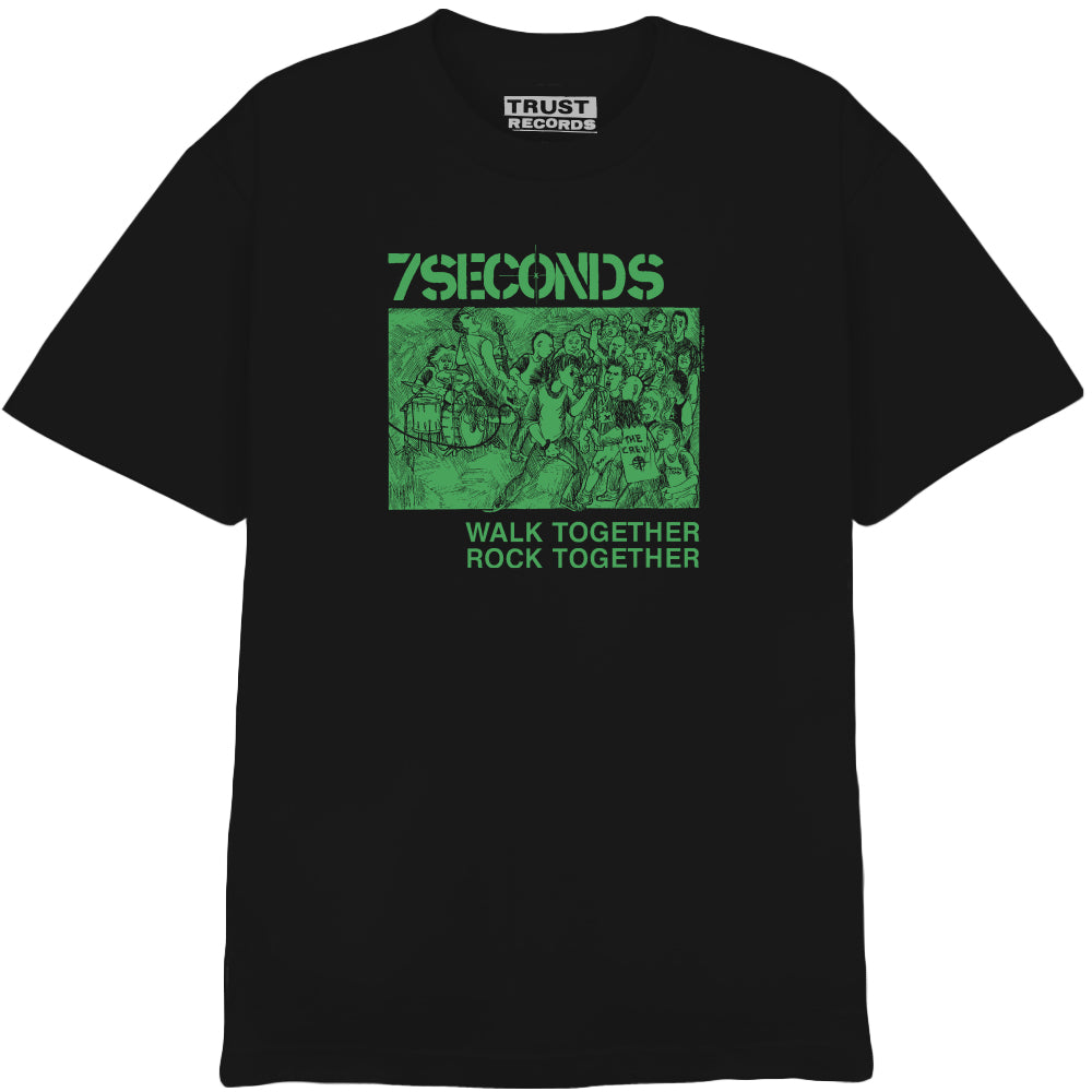 7 Seconds - Walk Together Rock Together Black T-Shirt