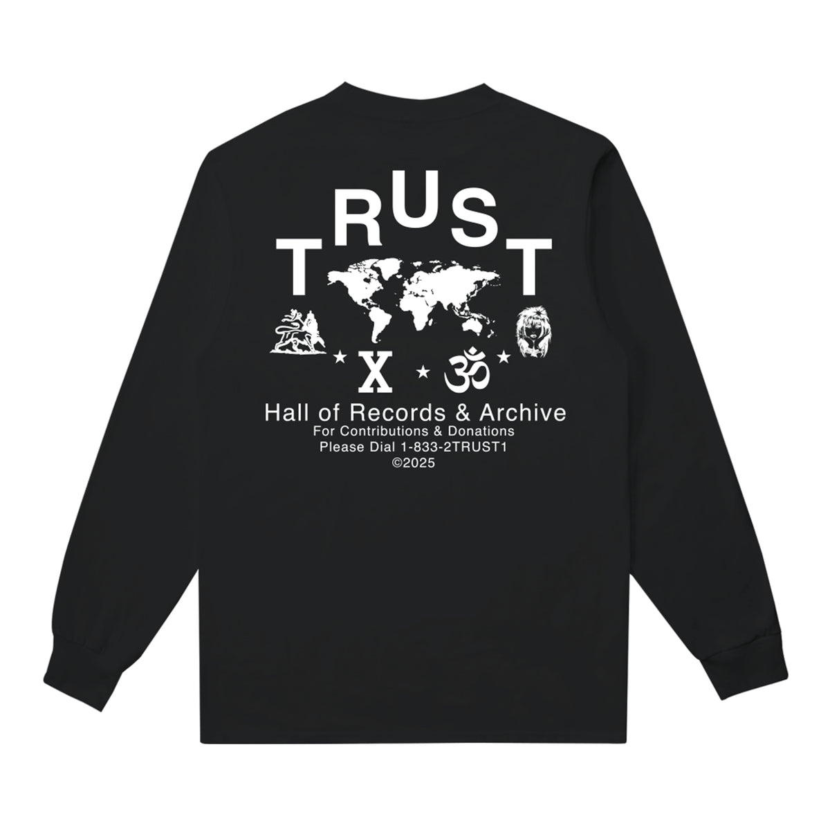 Hall Of Records &amp; Archive Black Long Sleeve