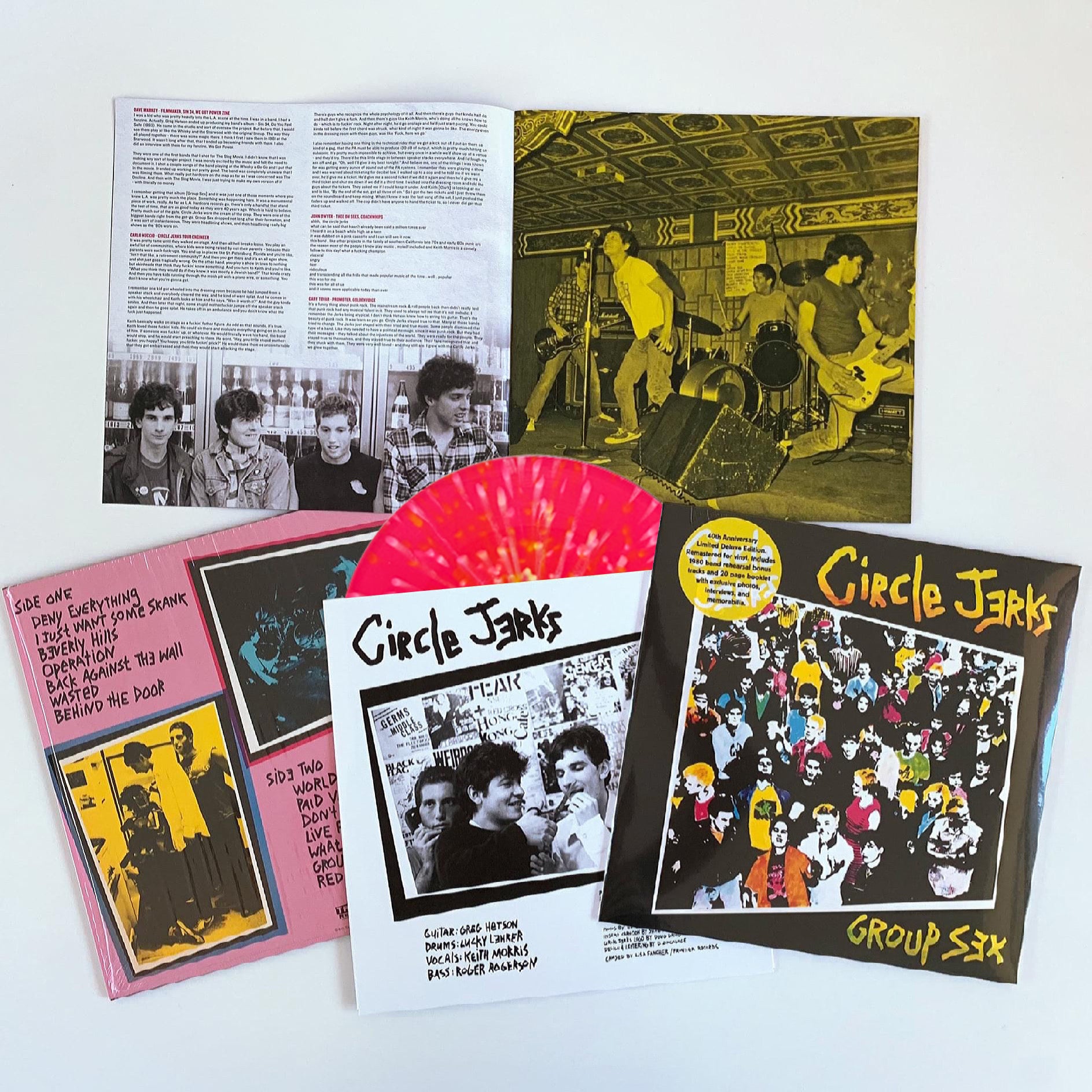 Group Sex Pink w/ White & Yellow Splatter Vinyl LP – Trust Records