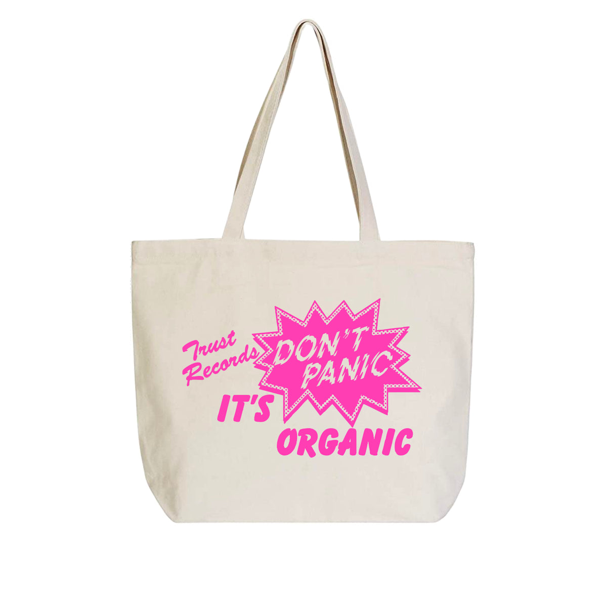 Don&#39;t Panic Natural Tote Bag