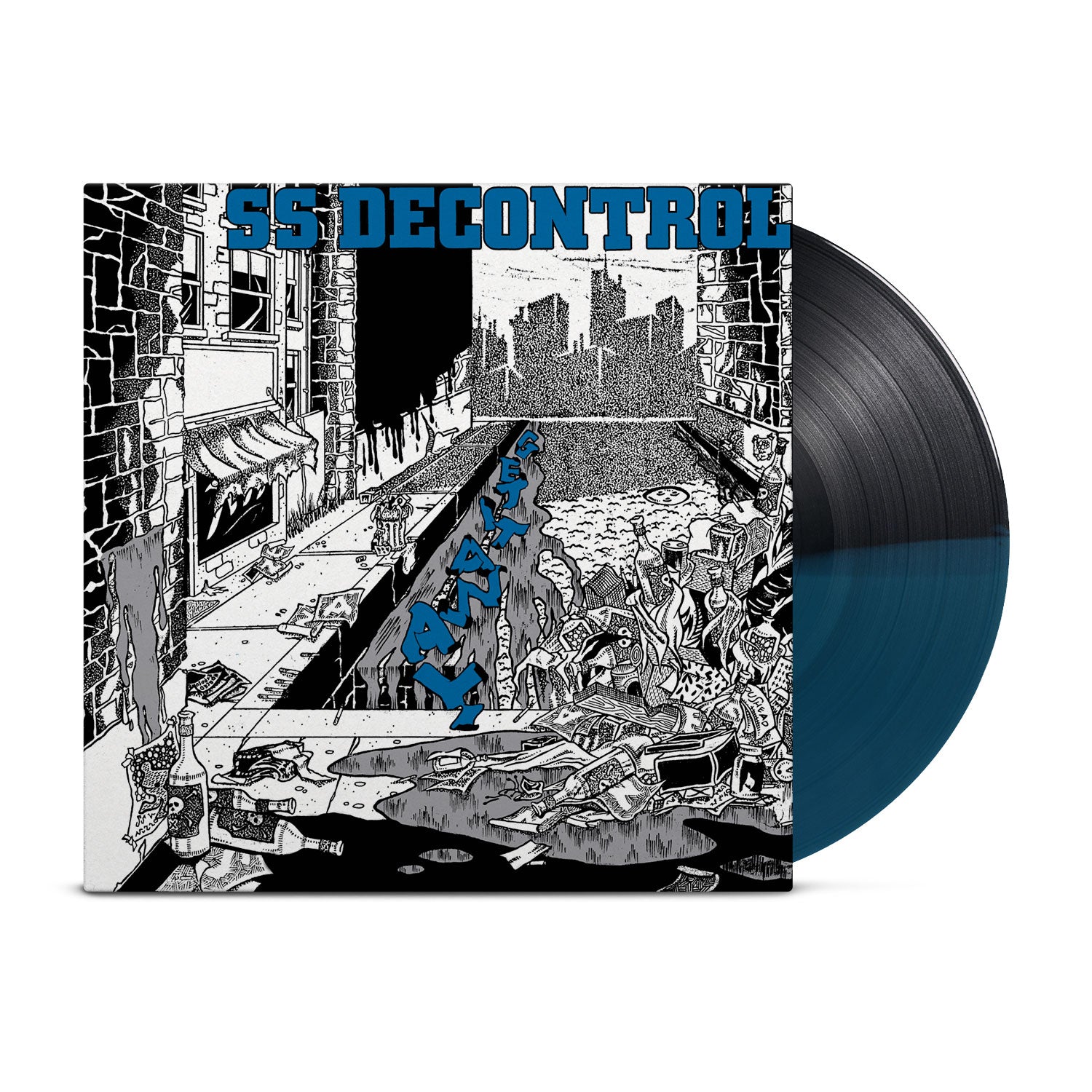 Get It Away Black & Blue Vinyl LP – Trust Records Company
