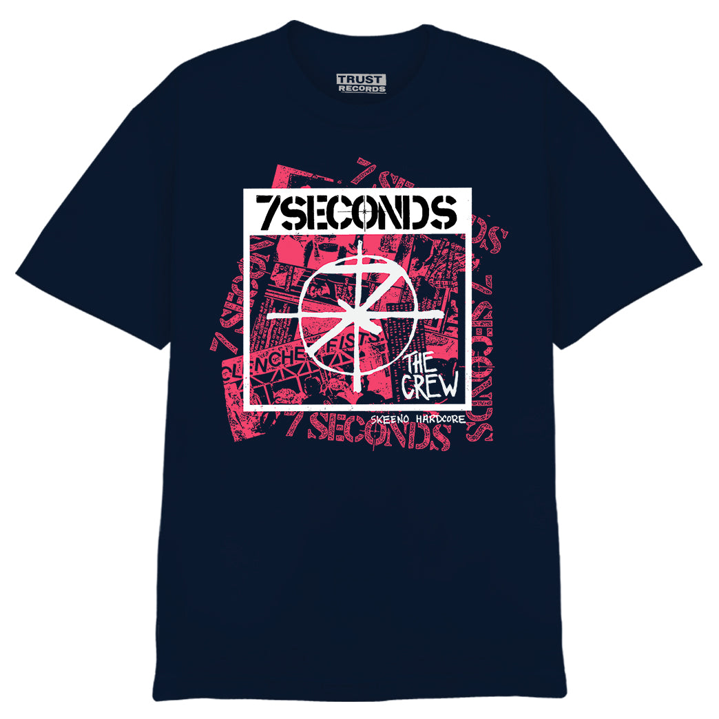 7 Seconds Collage Navy T-Shirt - Trust Records Company